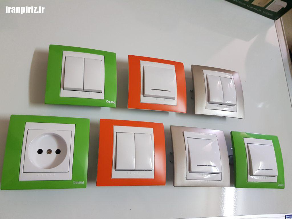 کلید و پریز دلند مدل سیلور